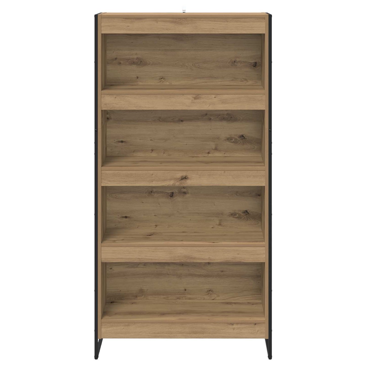 Bokskap 80 x 30 x 155 cm Konstruert tre Kunstnerisk Eik