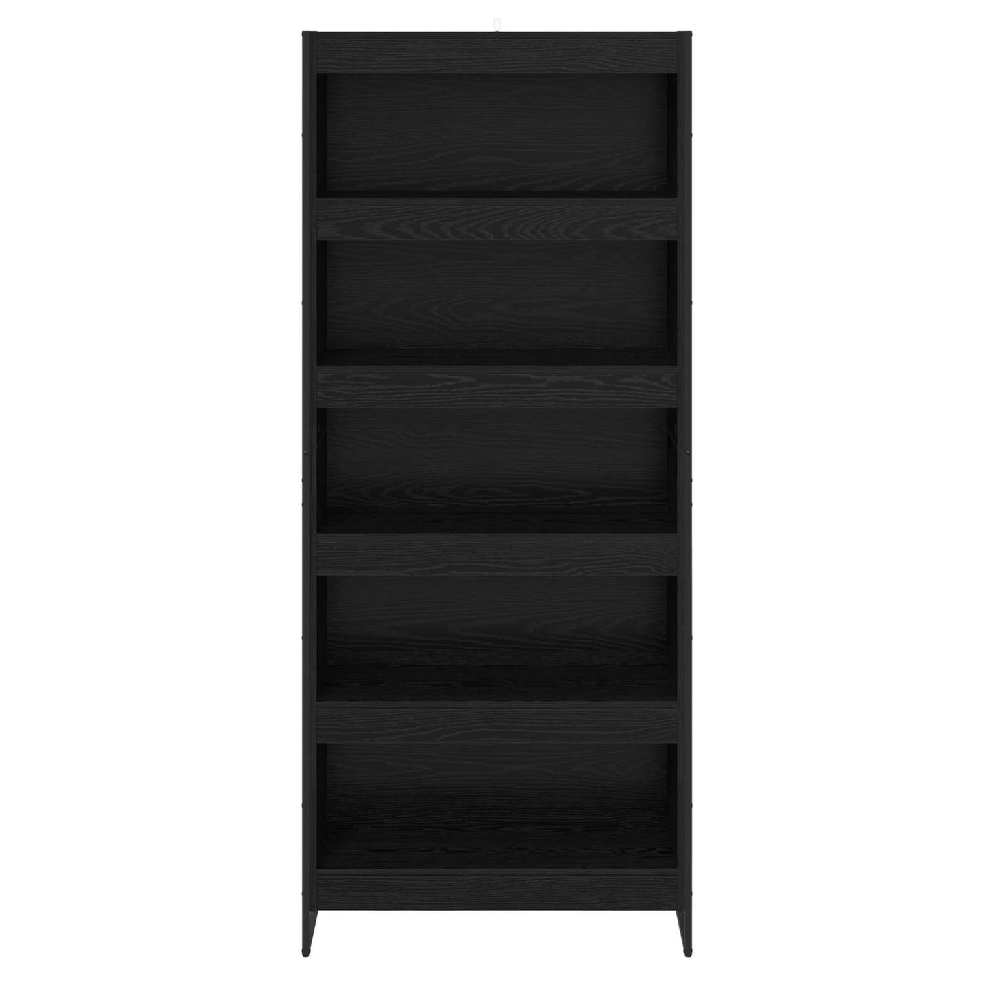Bokskap 80 x 30 x 189,5 cm Konstruert tre Svart Eik