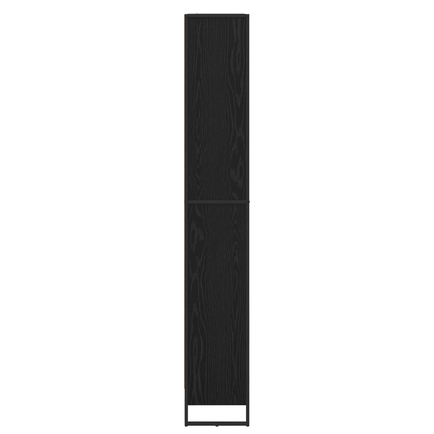 Bokskap 80 x 30 x 189,5 cm Konstruert tre Svart Eik