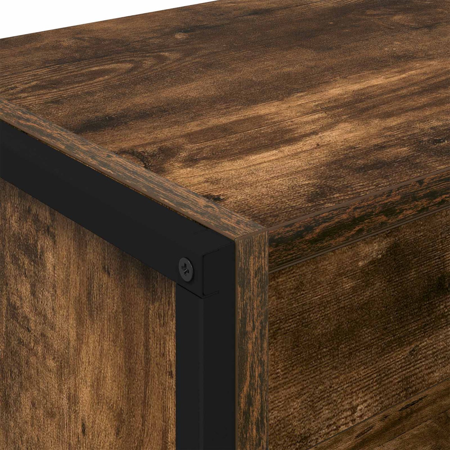 Bokskap 80 x 30 x 189,5 cm Konstruert tre Røyk Eik