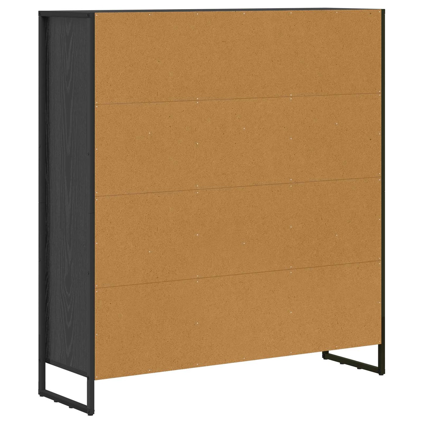 Bokskap 99,5 x 30 x 108 cm Konstruert tre Svart Eik