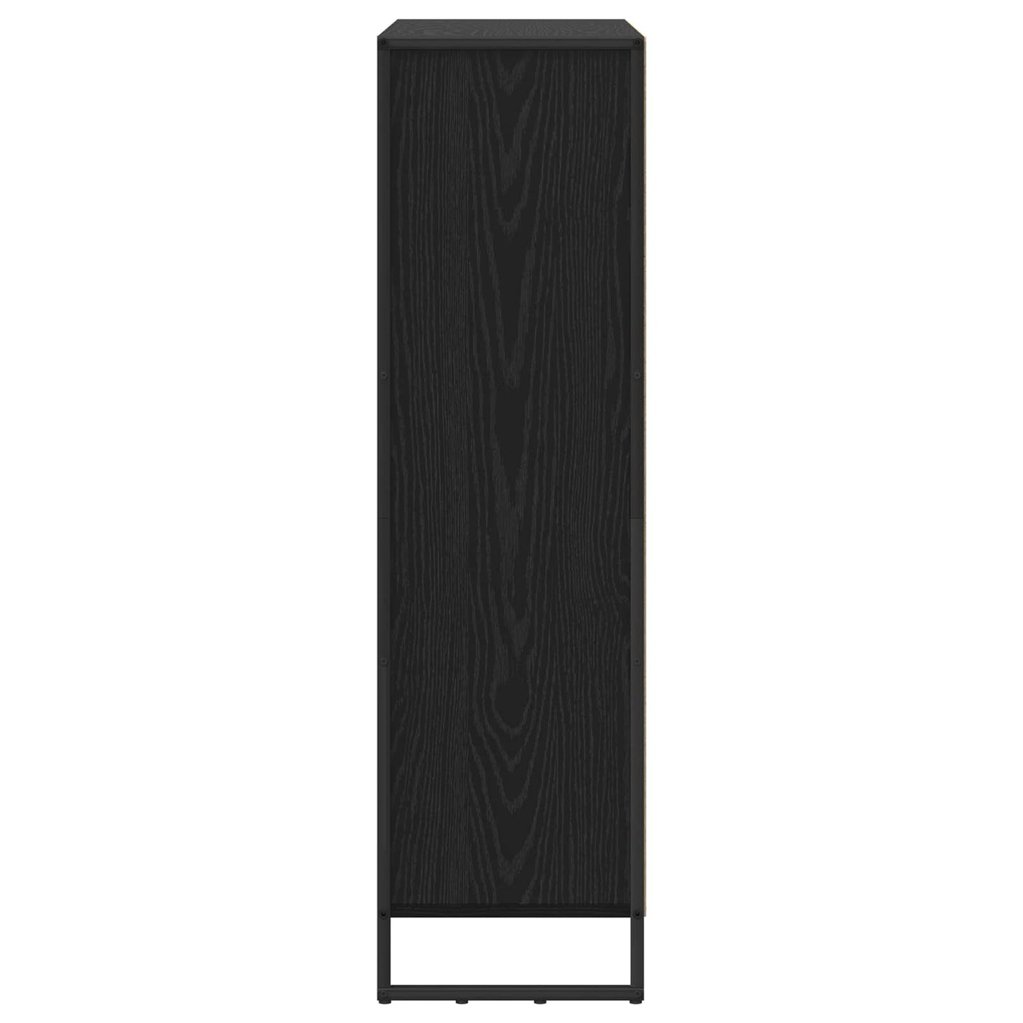 Bokskap 99,5 x 30 x 108 cm Konstruert tre Svart Eik
