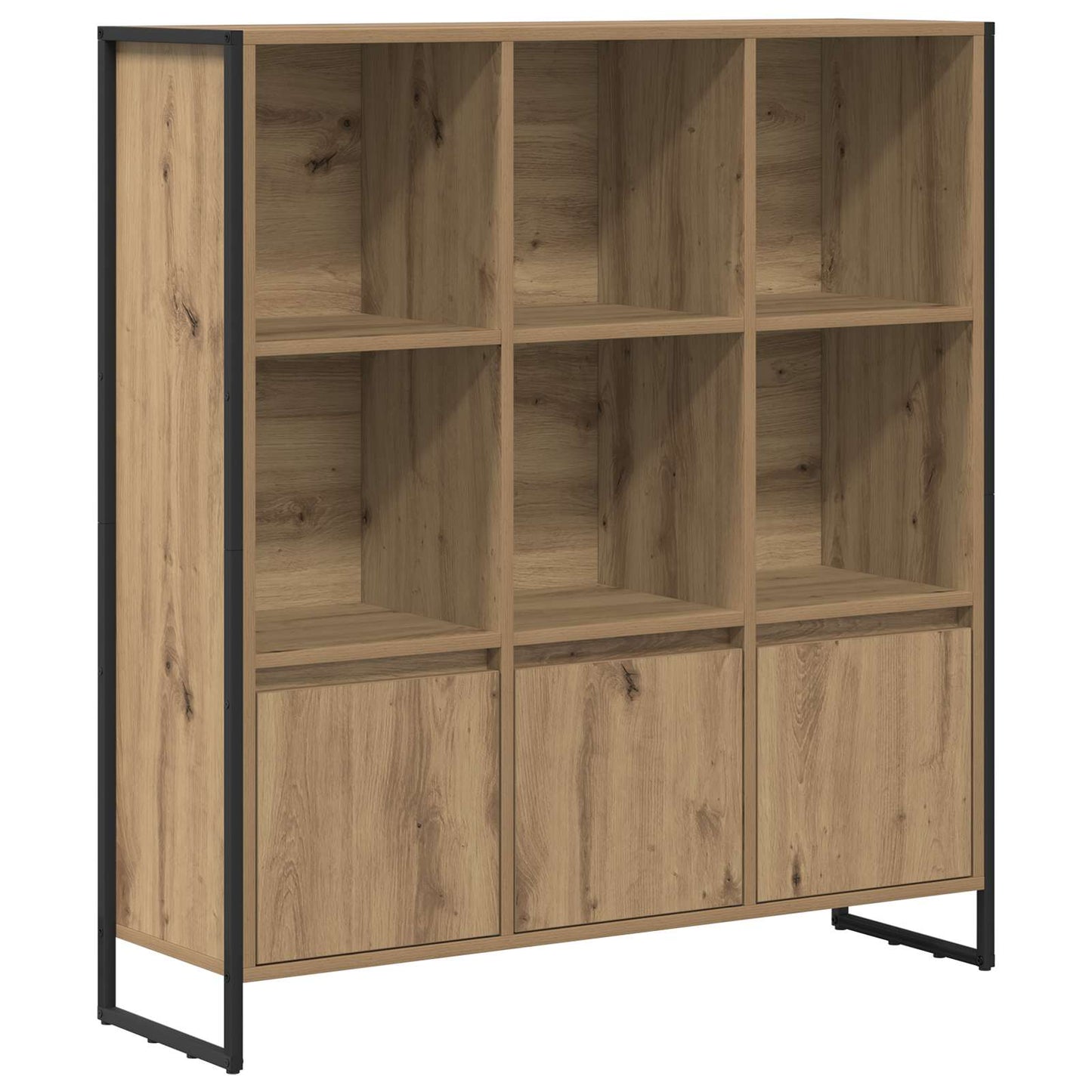 Bokskap 99,5 x 30 x 108 cm Konstruert tre Kunstnerisk Eik