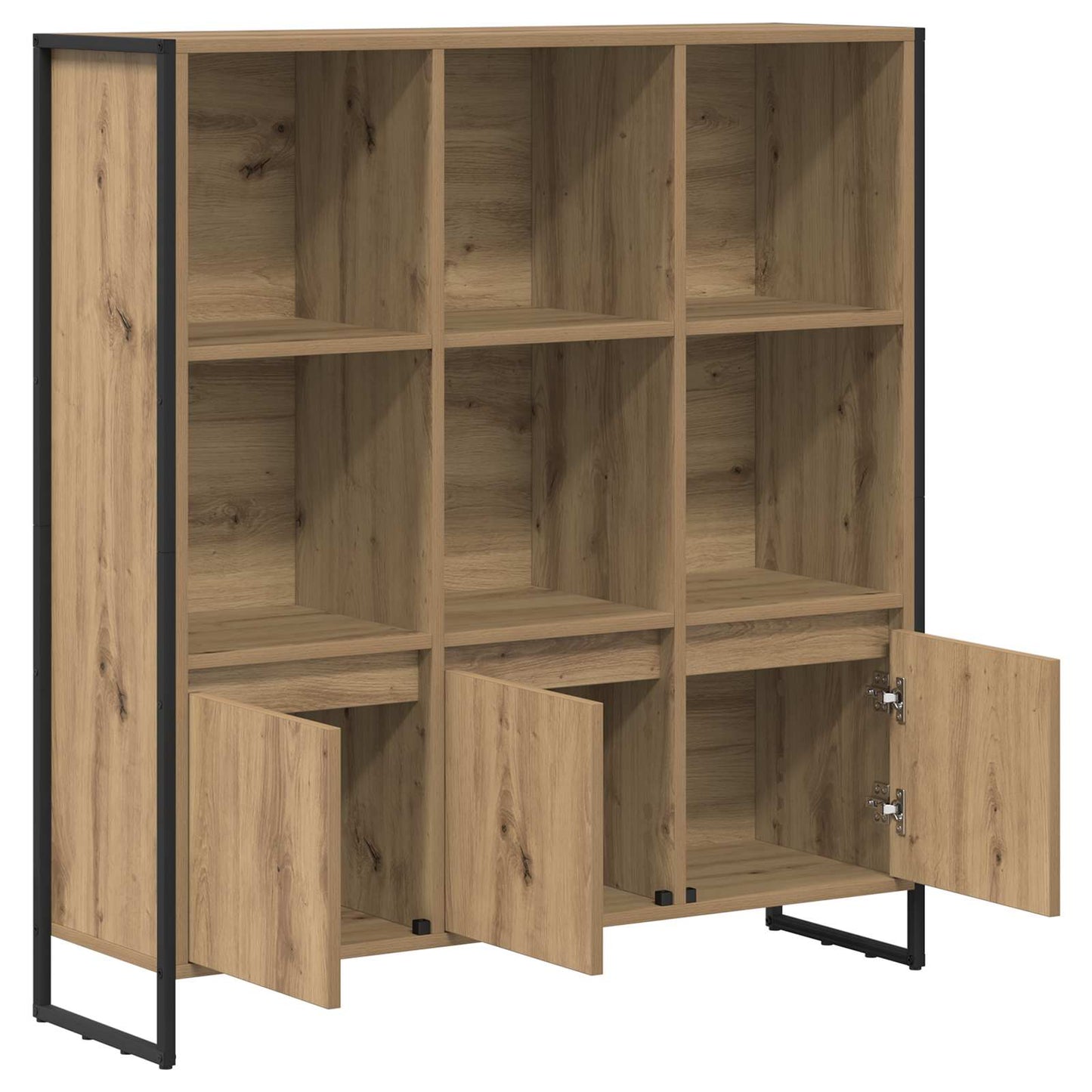 Bokskap 99,5 x 30 x 108 cm Konstruert tre Kunstnerisk Eik