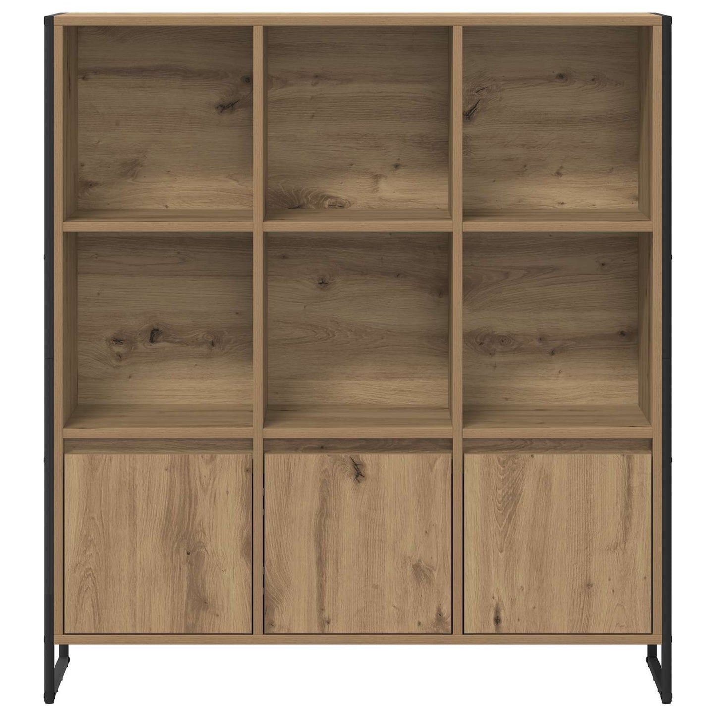 Bokskap 99,5 x 30 x 108 cm Konstruert tre Kunstnerisk Eik