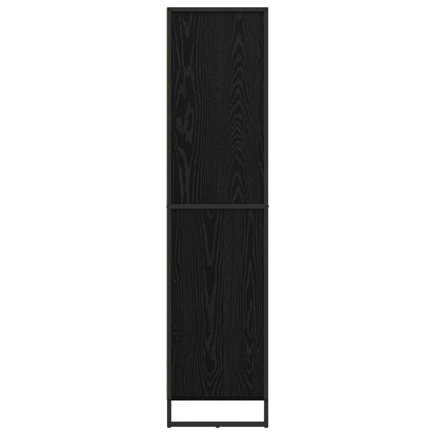 Serviesskap Svart Eik 81 x 36 x 150.5 cm Konstruert tre