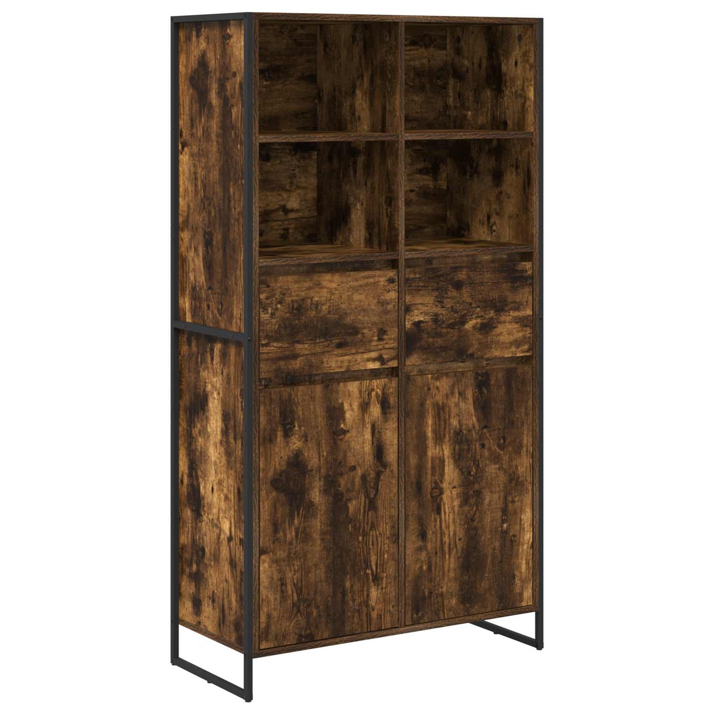 Serviesskap Røyk Eik 81 x 36 x 150.5 cm Konstruert tre