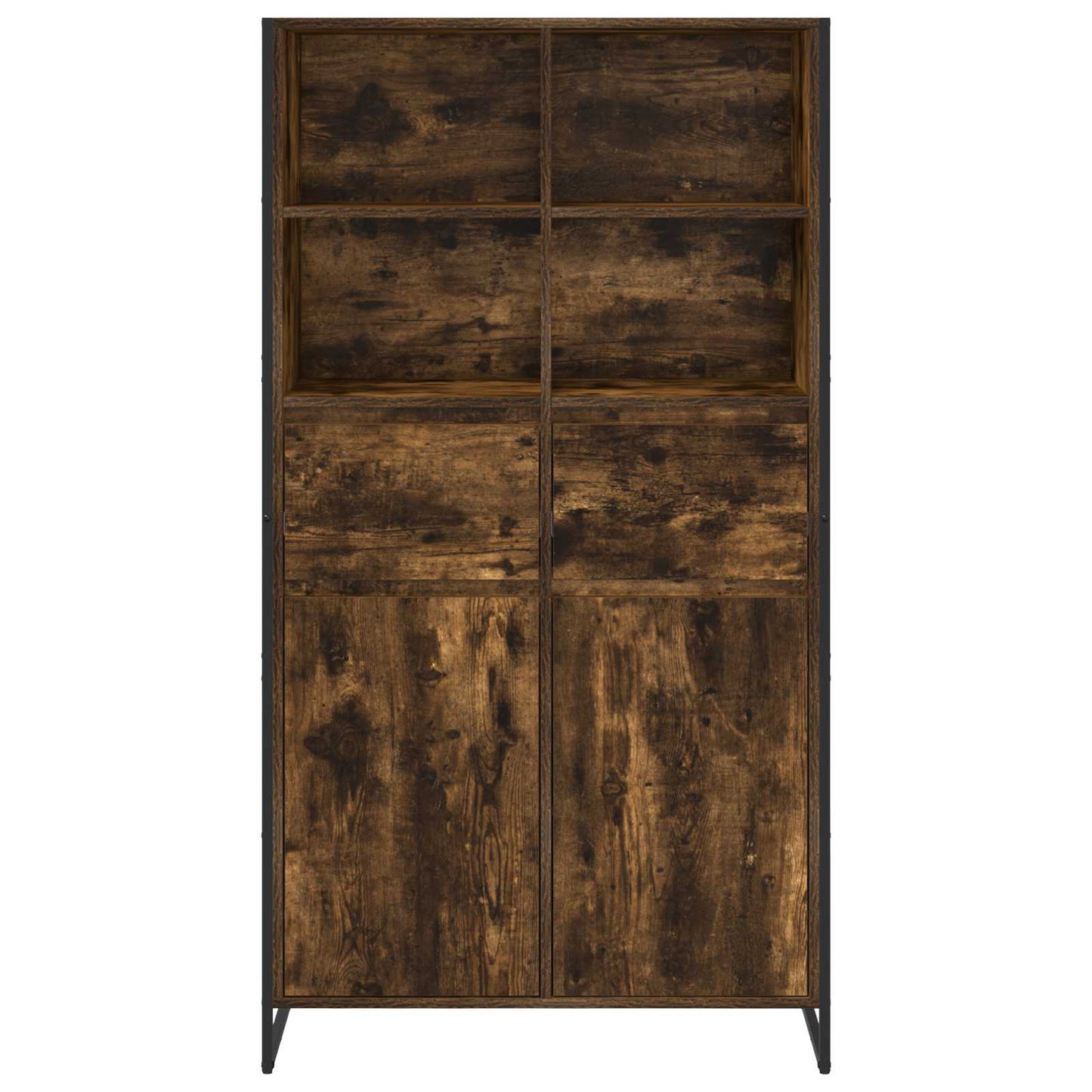 Serviesskap Røyk Eik 81 x 36 x 150.5 cm Konstruert tre