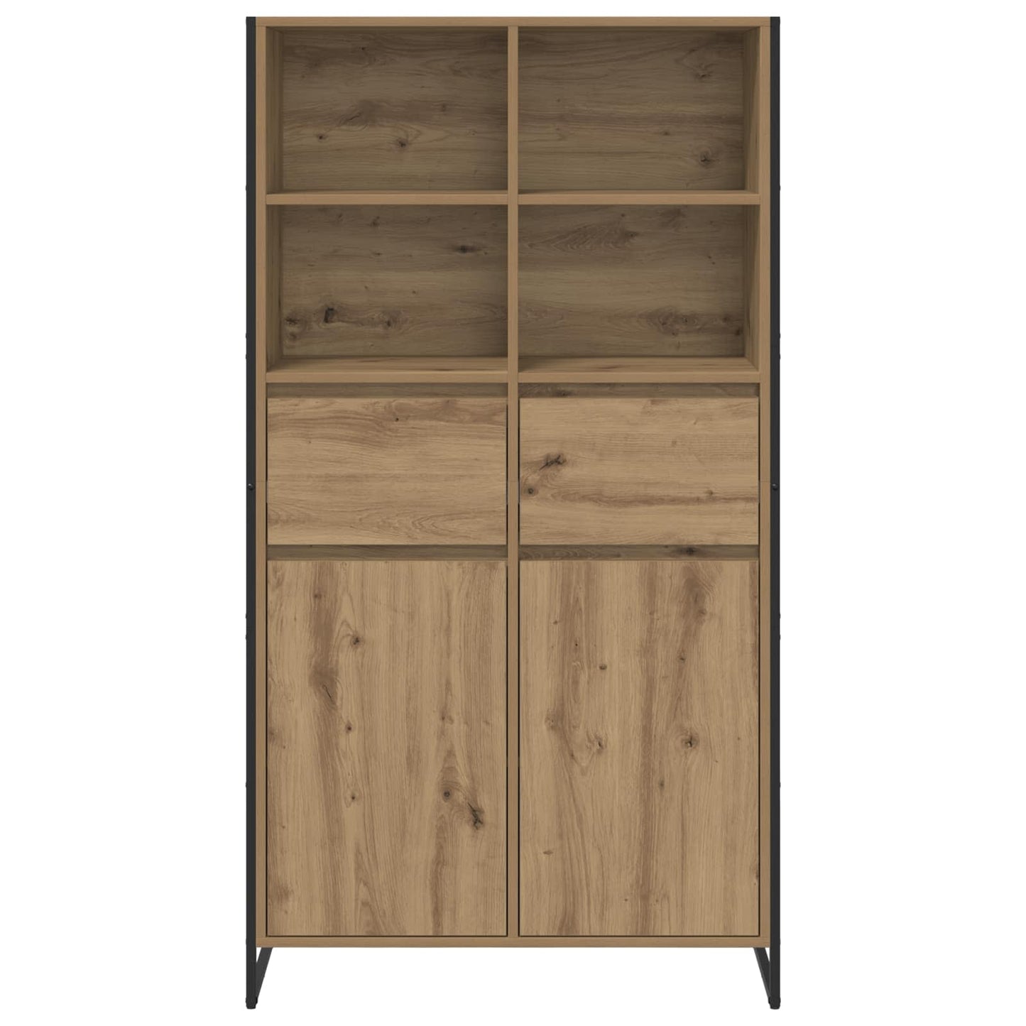 Serviesskap Kunstnerisk Eik 81 x 36 x 150.5 cm Konstruert tre