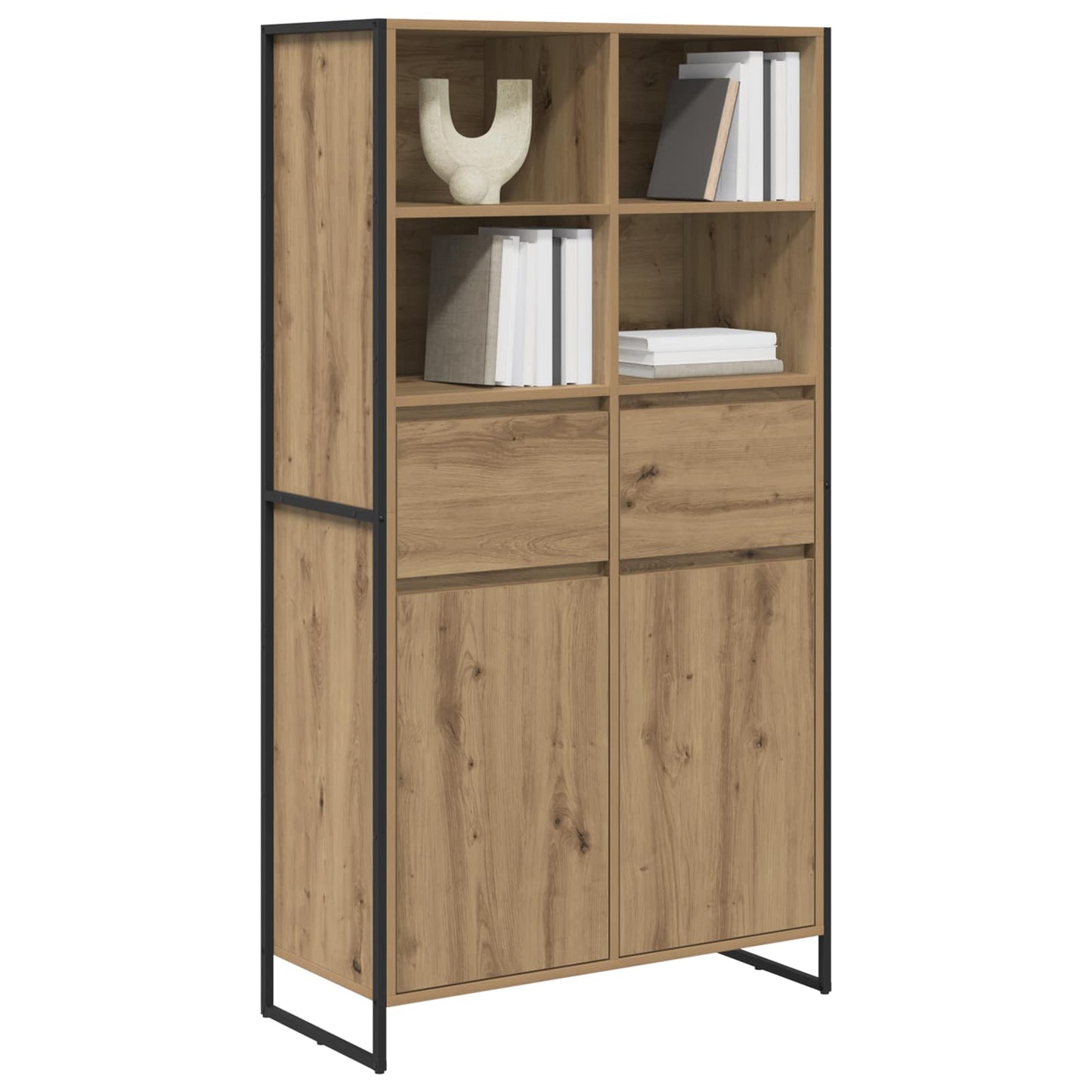 Serviesskap Kunstnerisk Eik 81 x 36 x 150.5 cm Konstruert tre