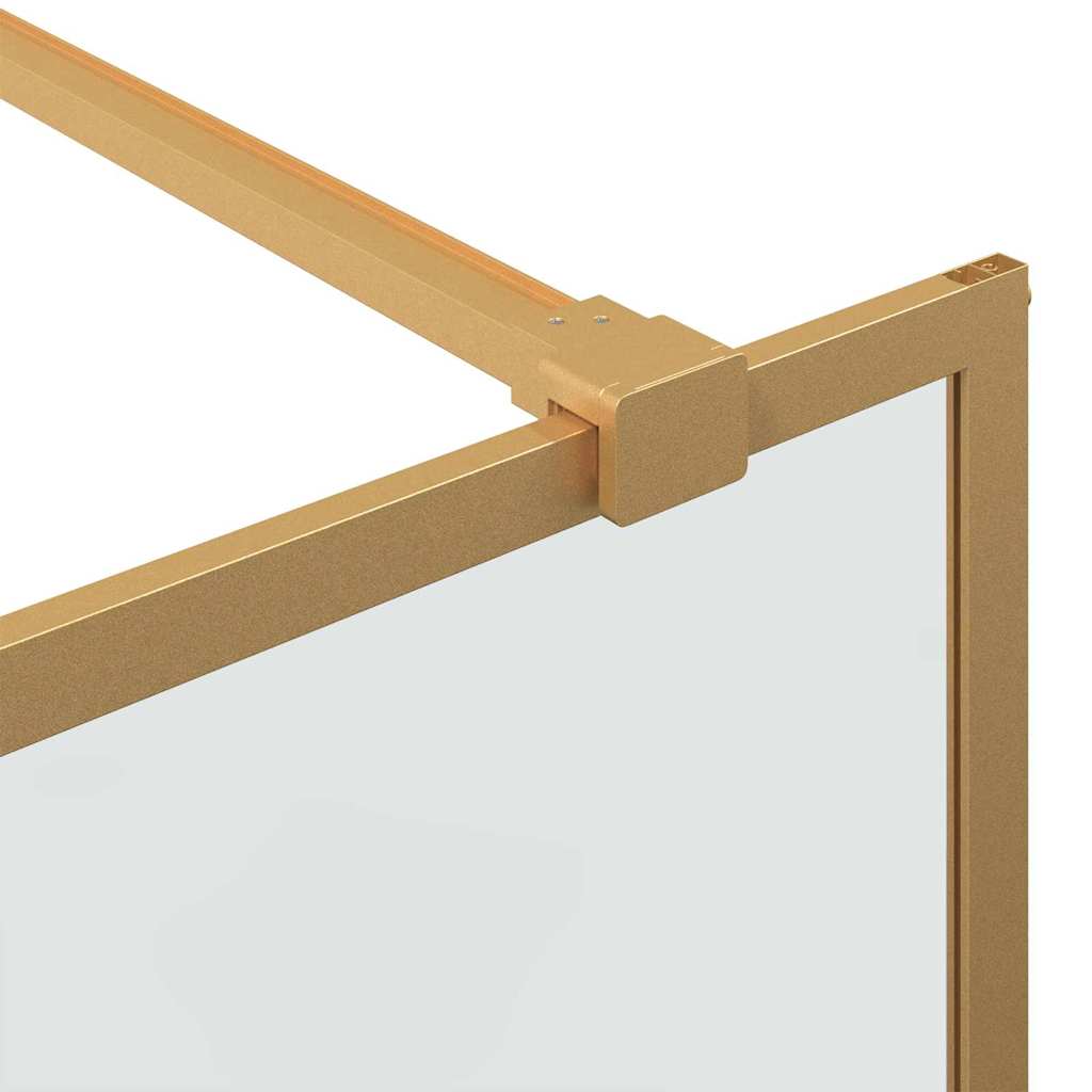 Walk-in Dusjvegg Gull 80 x 195 cm herdet glass