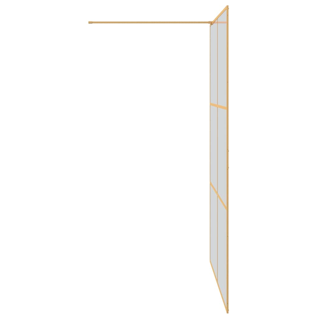 Walk-in Dusjvegg Gull 140 x 195 cm herdet glass