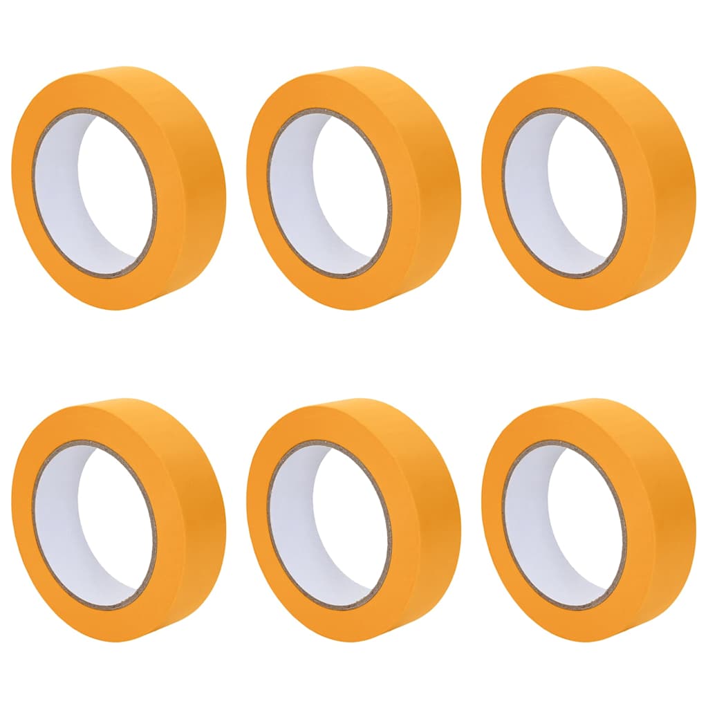 Maler Maskeringstape 6 pcs Gul 25mm x 50m Papir