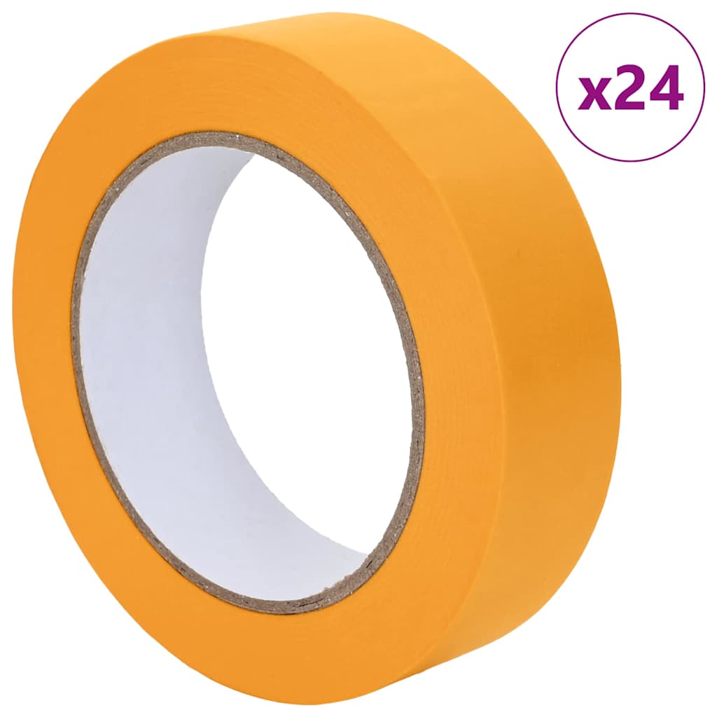 Maler Maskeringstape 24 pcs Gul 25mm x 50m Papir