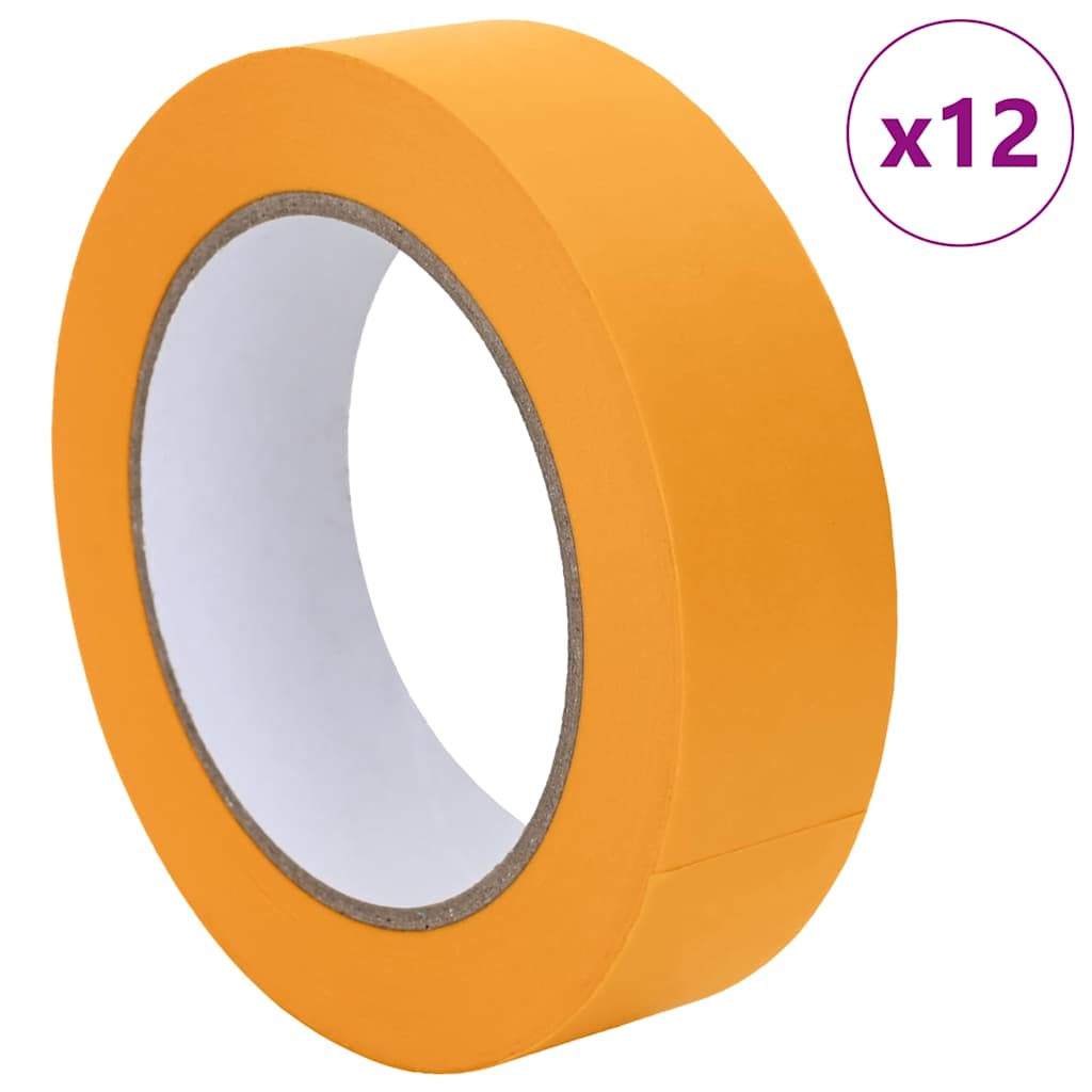 Maler Maskeringstape 12 pcs Gul 30mm x 50m Papir