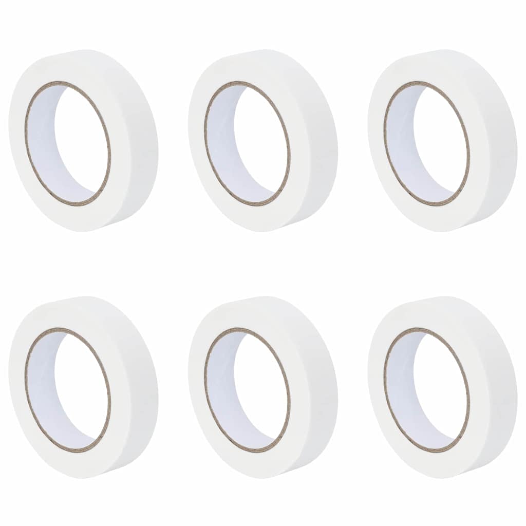 Maler Maskeringstape 6 pcs Hvit 25mm x 50m Papir