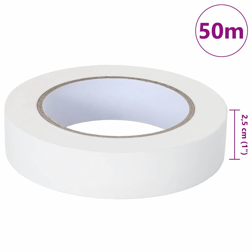 Maler Maskeringstape 24 pcs Hvit 25mm x 50m Papir