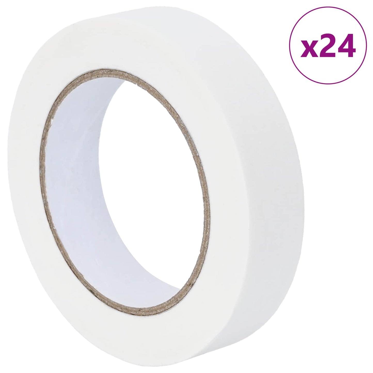 Maler Maskeringstape 24 pcs Hvit 25mm x 50m Papir