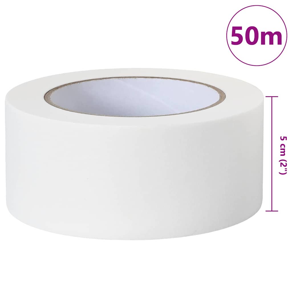 Maler Maskeringstape 50 pcs Hvit 50mm x 50m Papir