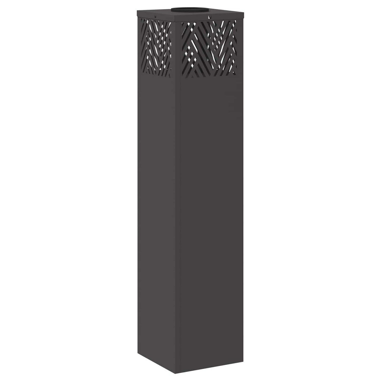 Solenergi LED stibelys 2 pcs Svart Kaldvalset stål