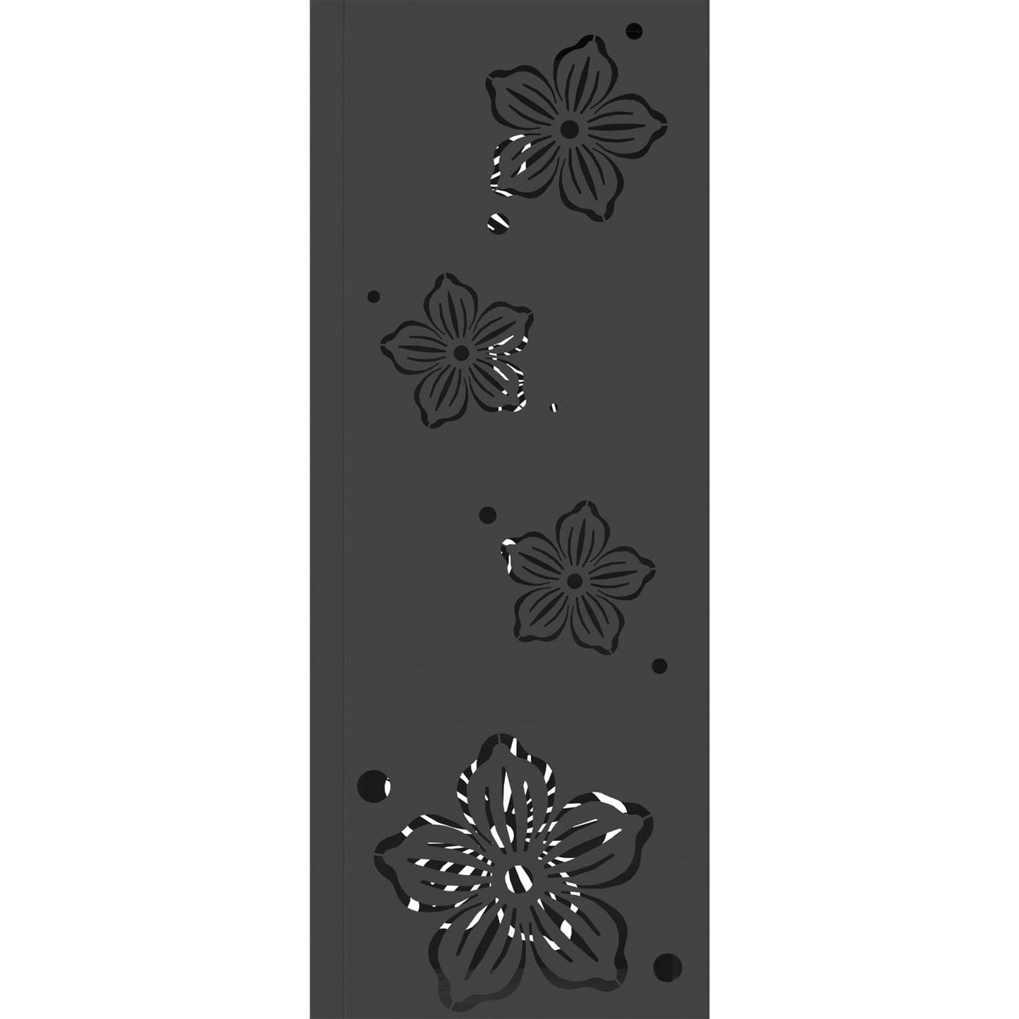 Solenergi LED stibelys 2 pcs Svart Kaldvalset stål