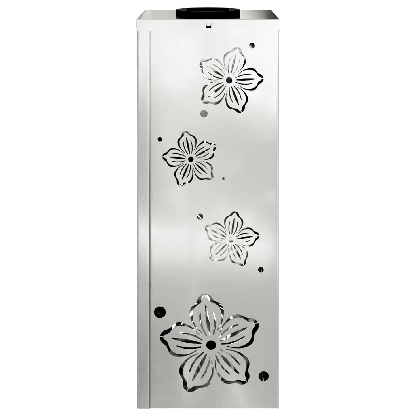Solenergi LED stibelys 2 pcs sølv Galvanisert stål