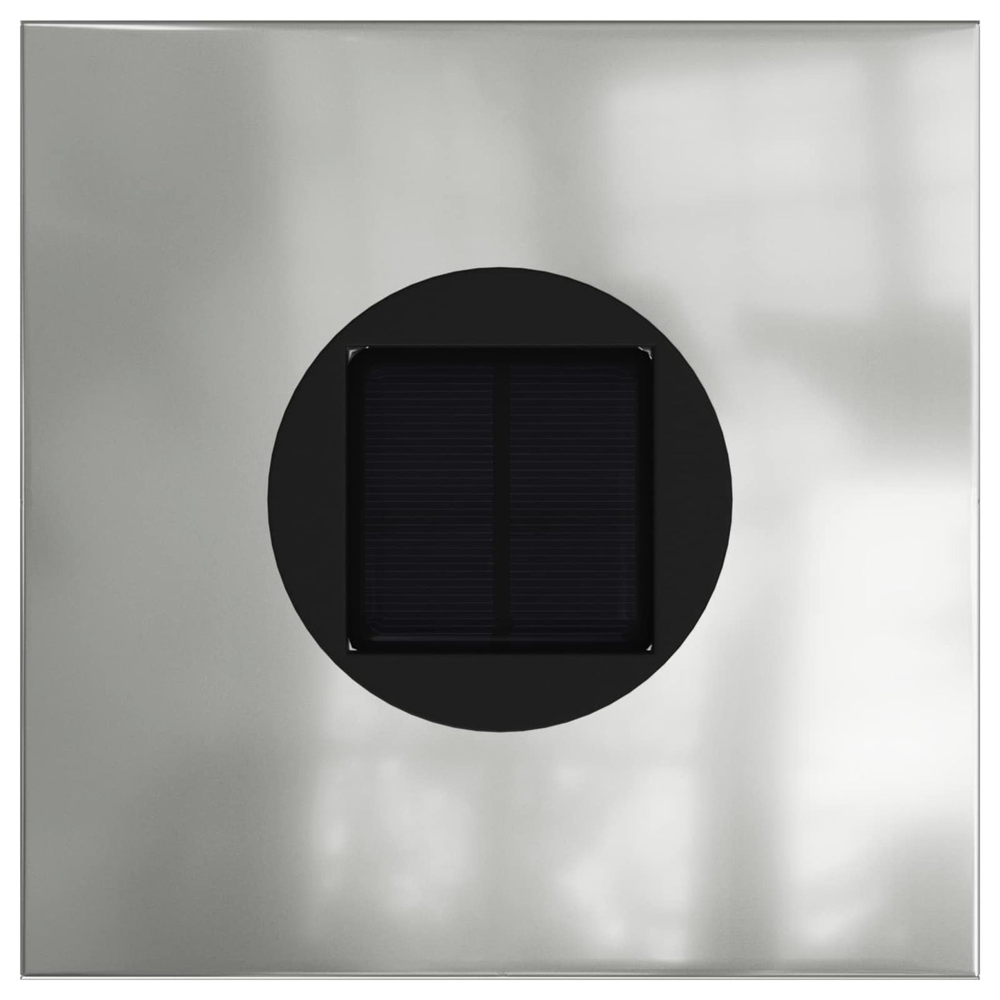 Solenergi LED stibelys 2 pcs sølv Galvanisert stål