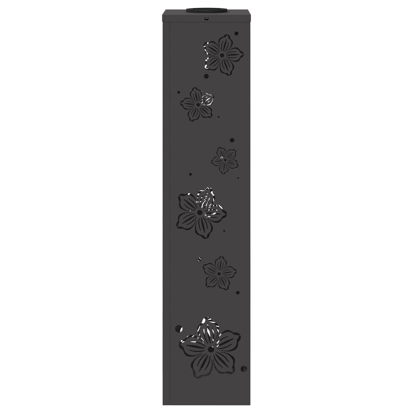 Solenergi LED stibelys 2 pcs Svart Kaldvalset stål