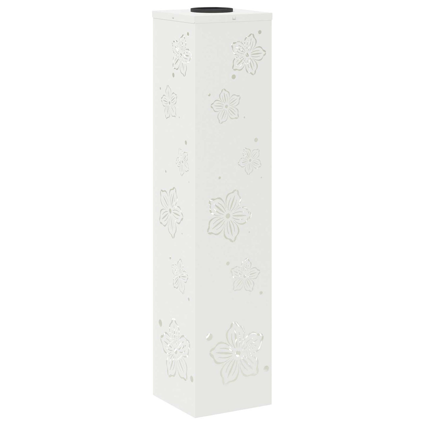 Solenergi LED stibelys 2 pcs Hvit Kaldvalset stål