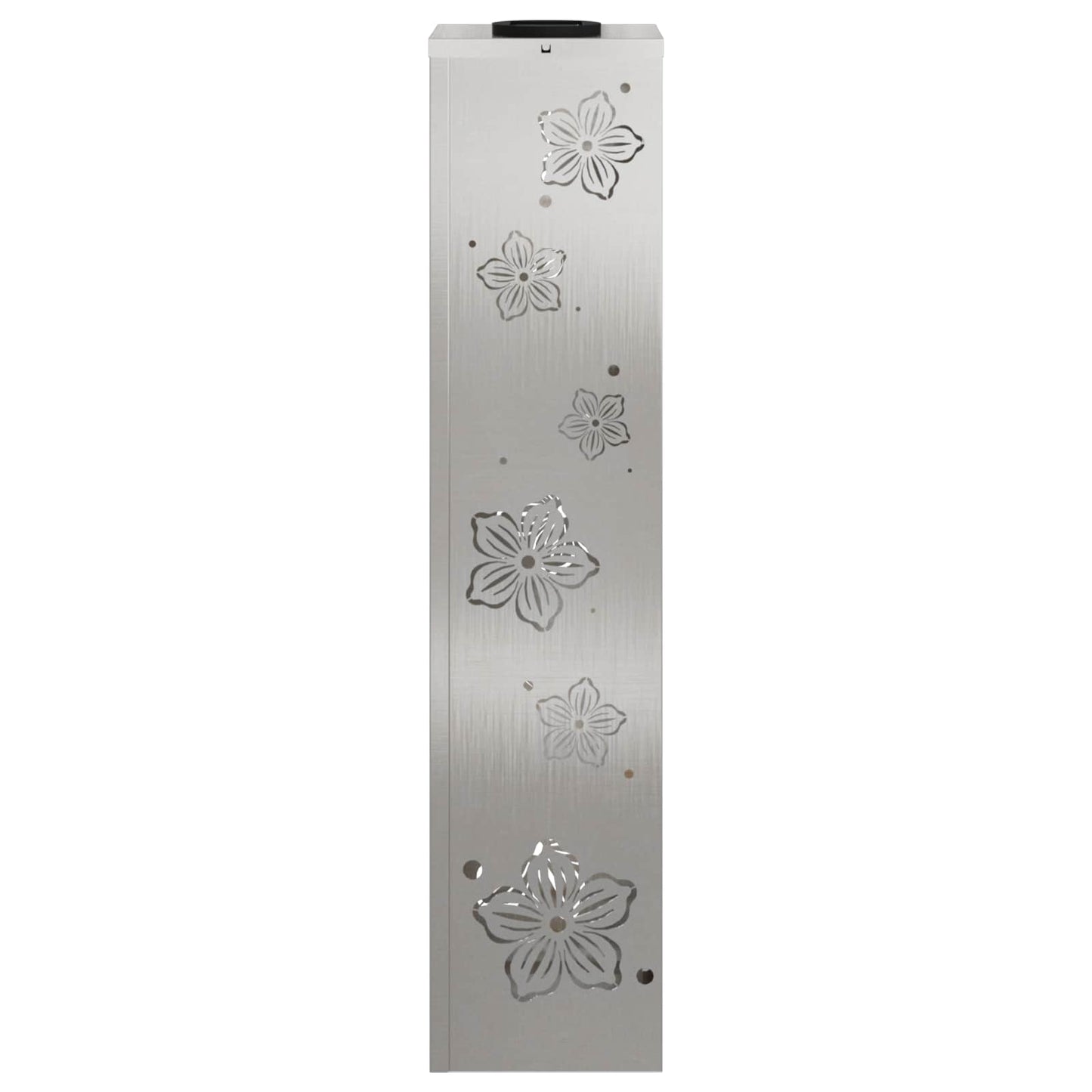 Solenergi LED stibelys 2 pcs sølv Rustfritt Stål