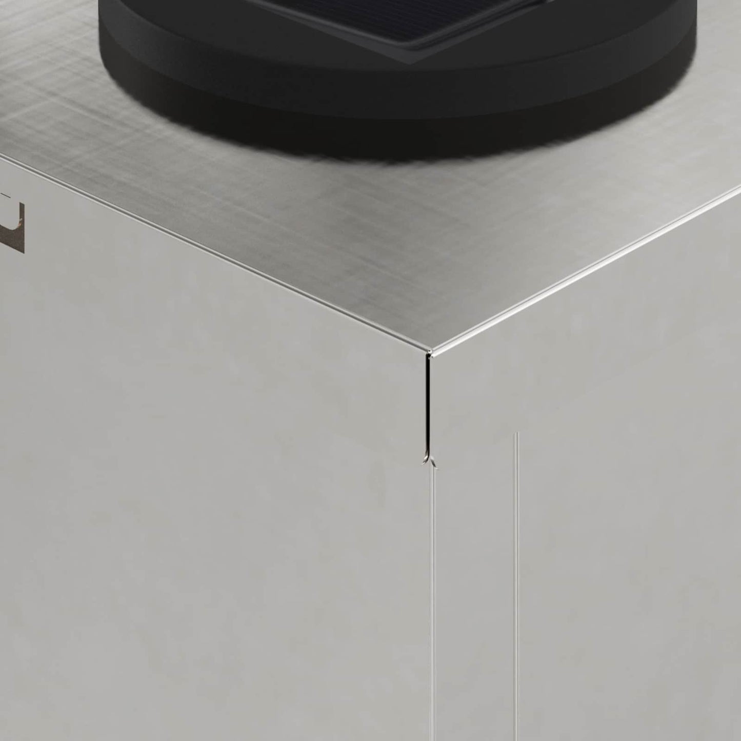 Solenergi LED stibelys 2 pcs sølv Rustfritt Stål