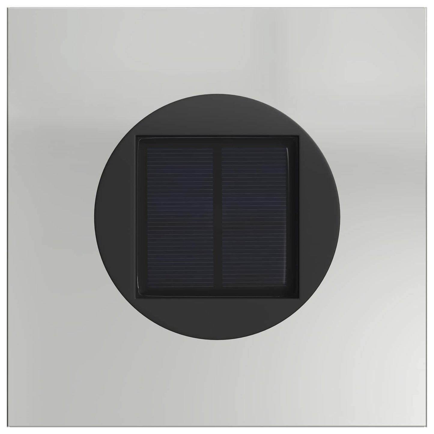 Solenergi LED stibelys 2 pcs sølv Galvanisert stål