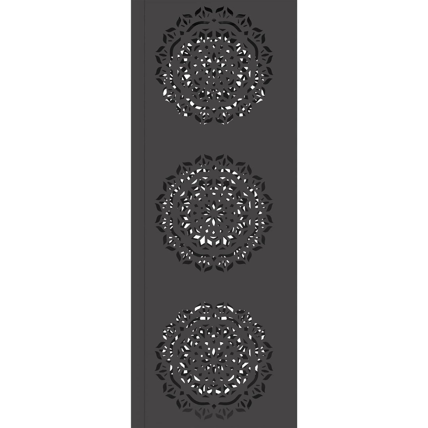 Solenergi LED stibelys 2 pcs Svart Kaldvalset stål