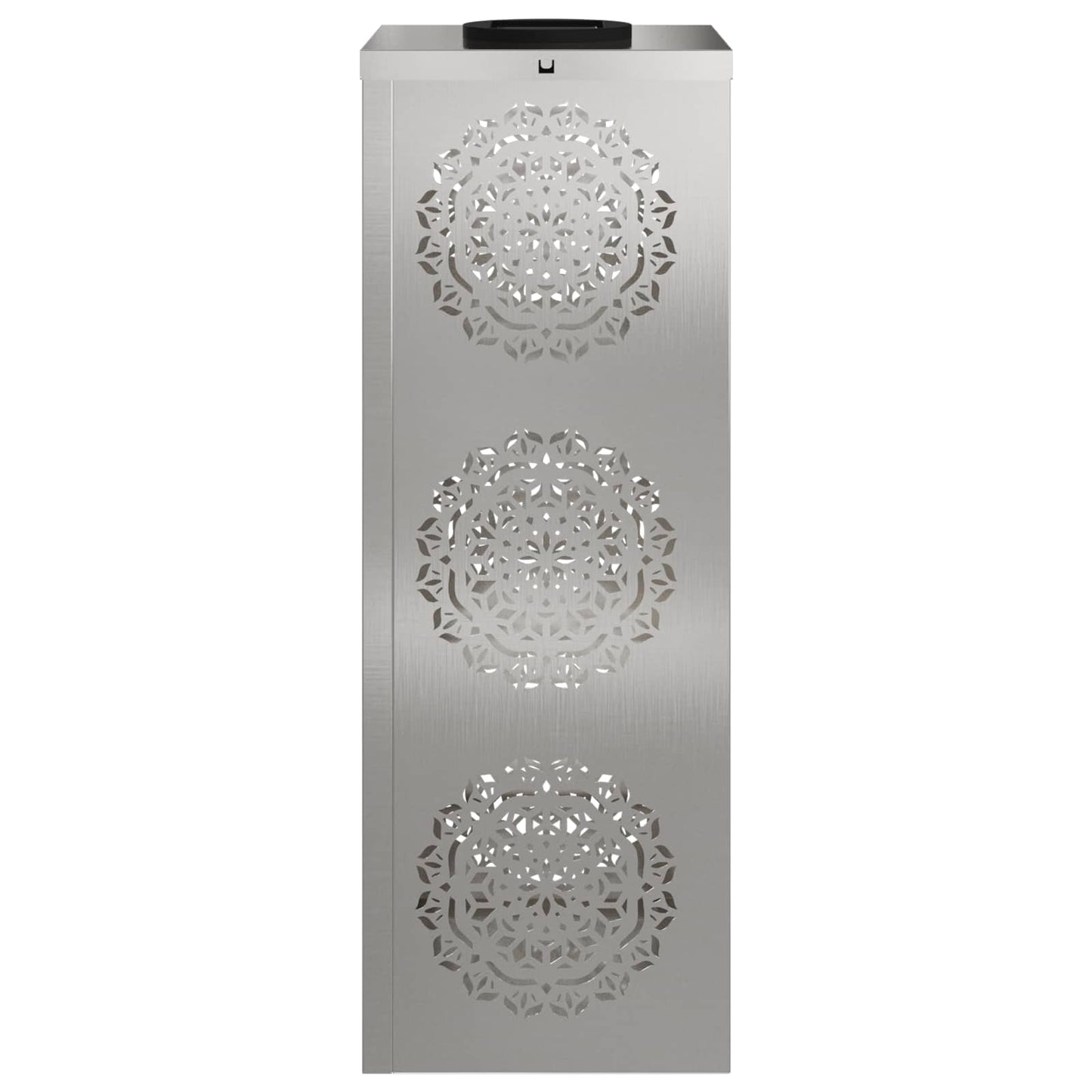 Solenergi LED stibelys 2 pcs sølv Rustfritt Stål
