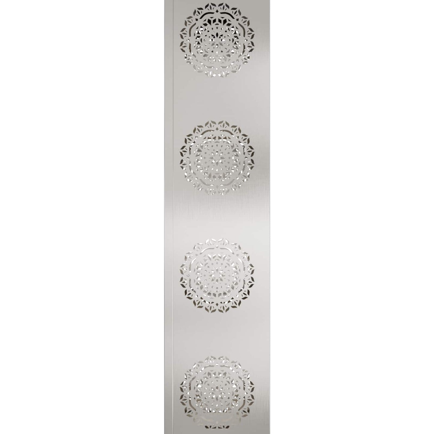 Solenergi LED stibelys 2 pcs sølv Rustfritt Stål