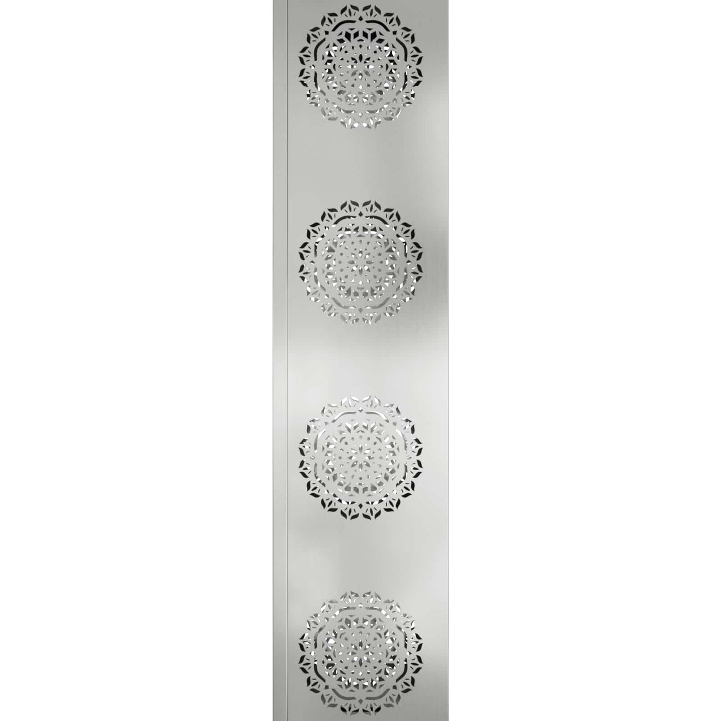 Solenergi LED stibelys 2 pcs sølv Galvanisert stål