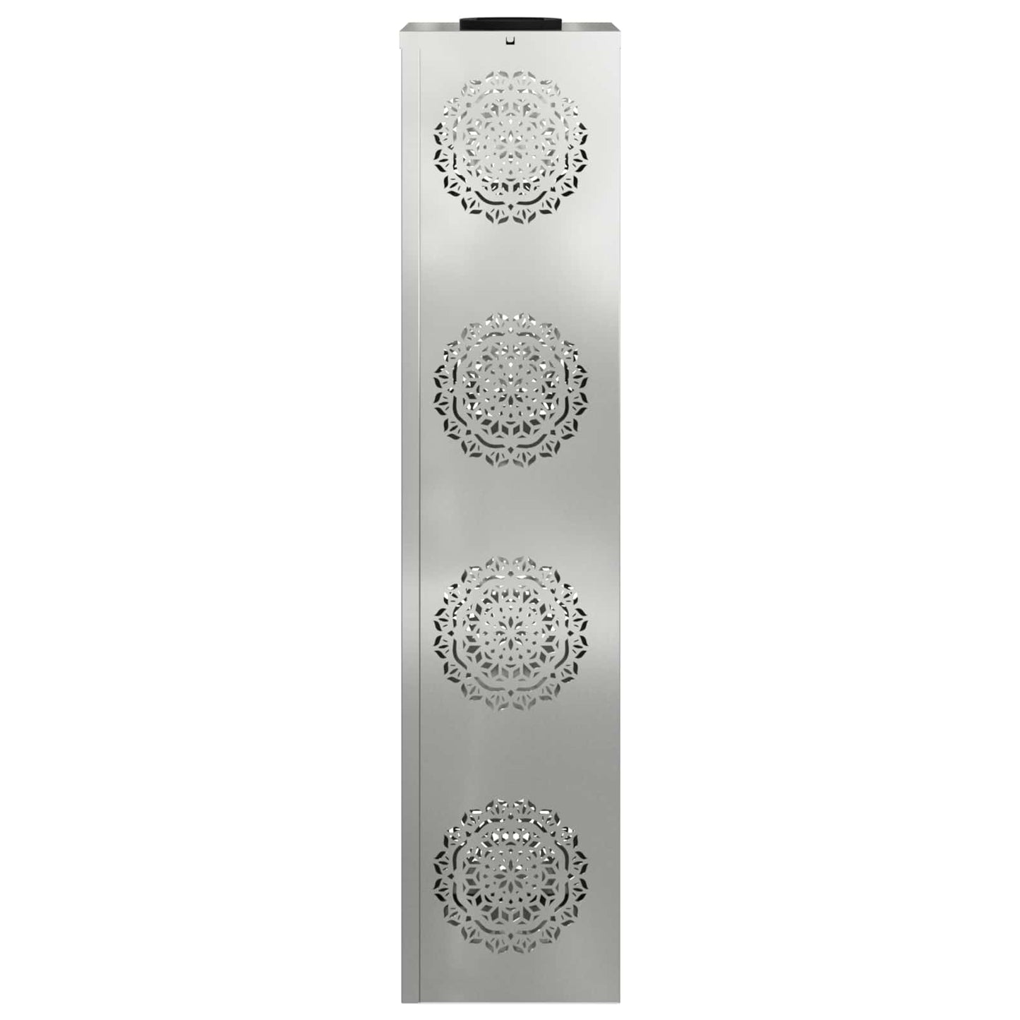 Solenergi LED stibelys 2 pcs sølv Galvanisert stål