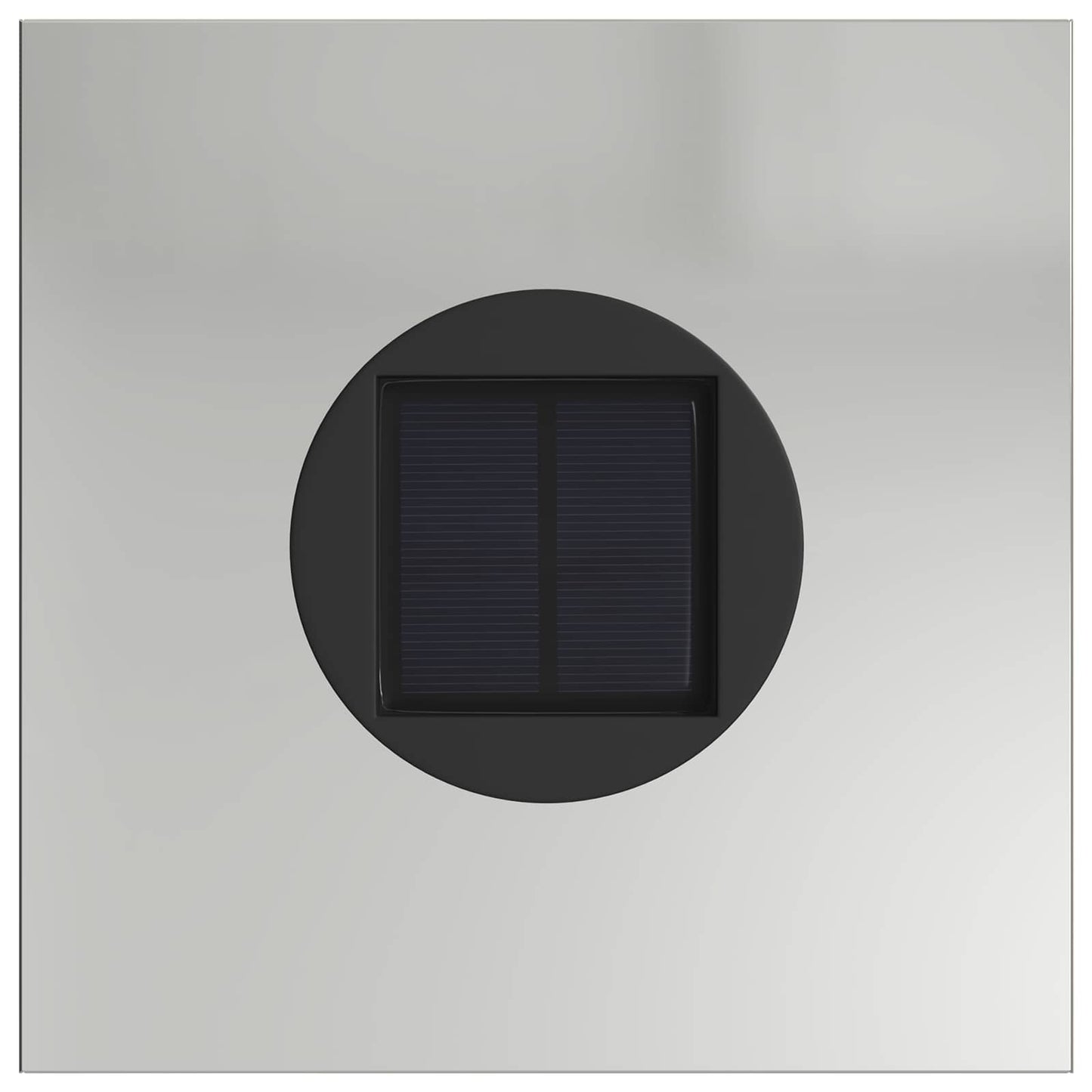 Solenergi LED stibelys 2 pcs sølv Galvanisert stål