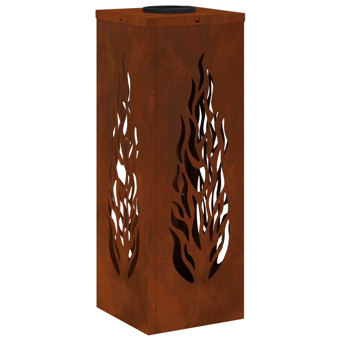 Solenergi LED stibelys 2 pcs Bronse Cortenstål