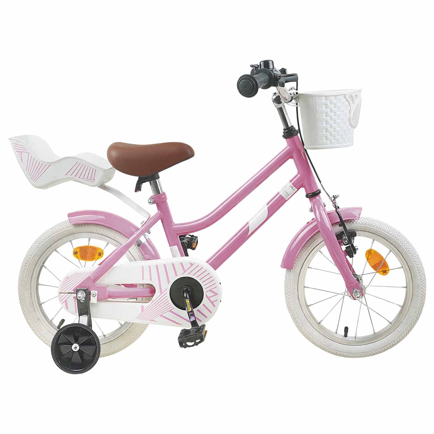 Barnesykkel 16 Tommer for 4-6 år gammel Lys rosa