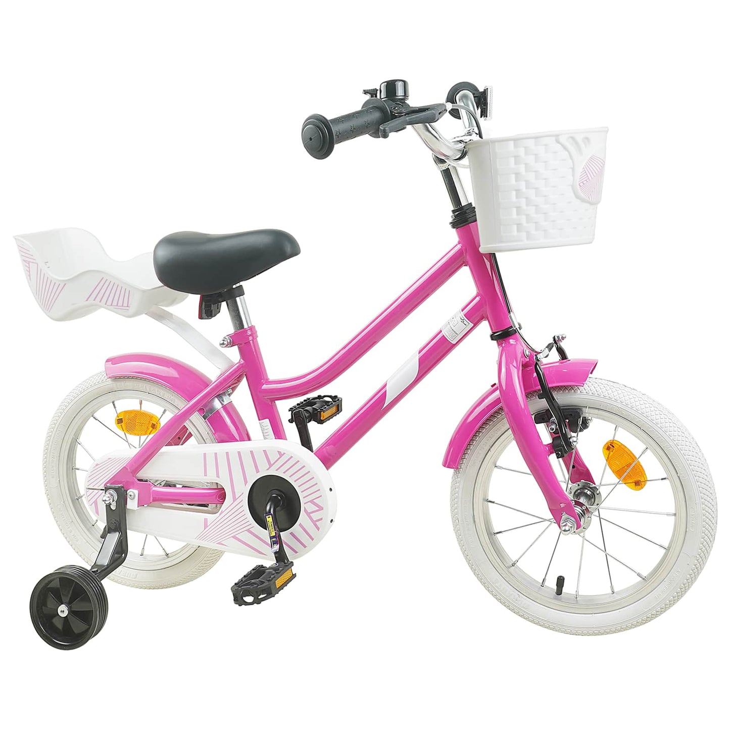 Barnesykkel 12 Tommer for 2-4 år gammel Mørk rosa