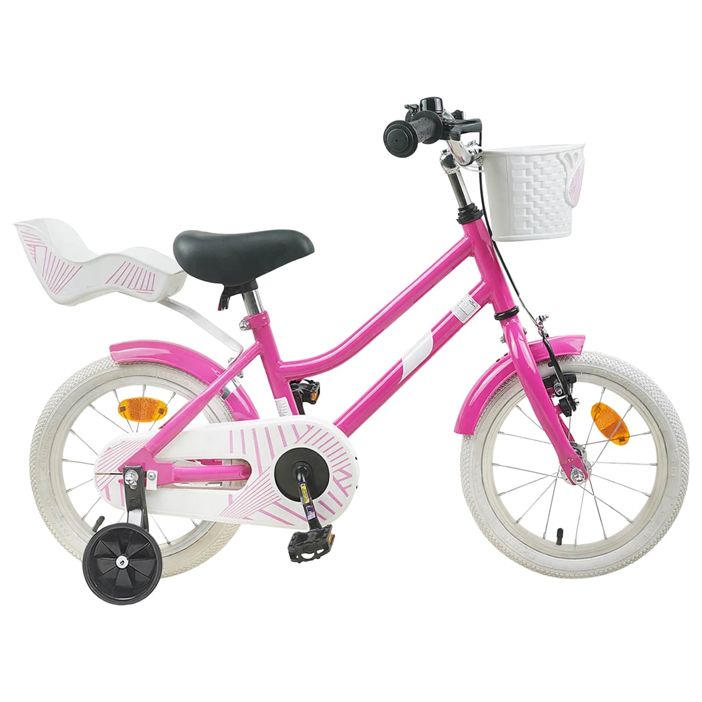 Barnesykkel 12 Tommer for 2-4 år gammel Mørk rosa