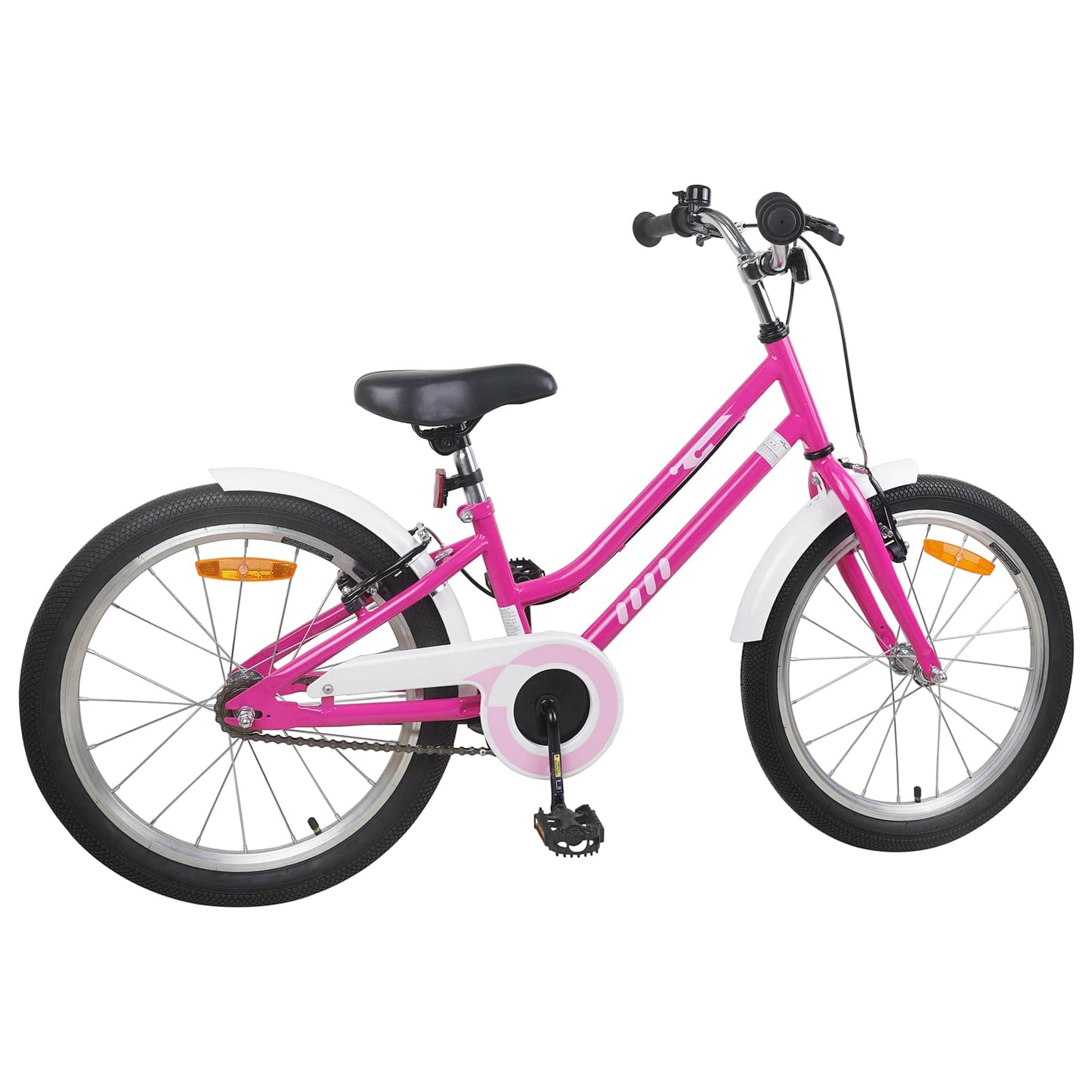 Barnesykkel 20 Tommer for 6-11 år gammel Rosa Hvit