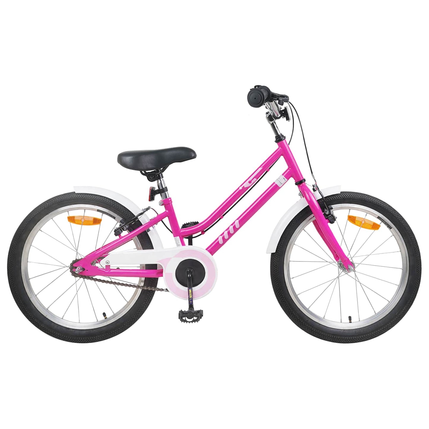 Barnesykkel 20 Tommer for 6-11 år gammel Rosa Hvit