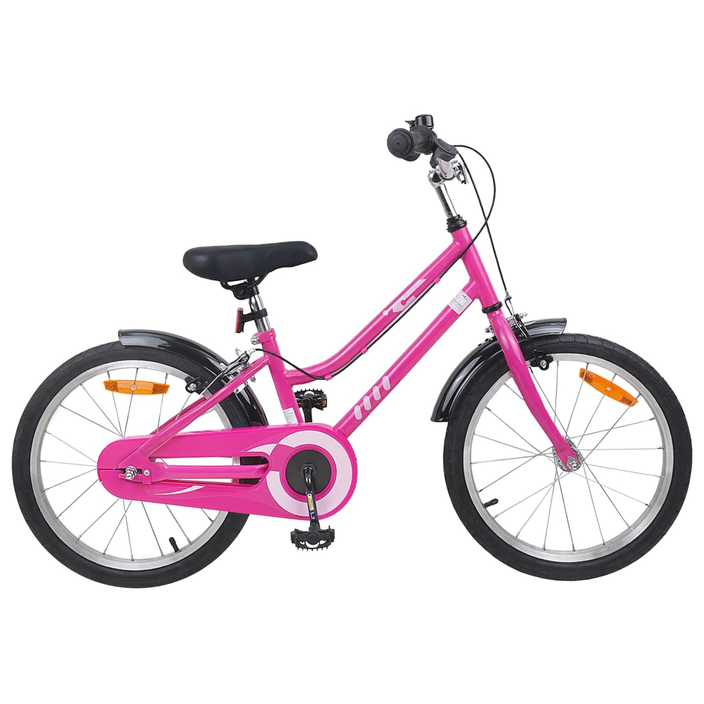 Barnesykkel 18 Tommer for 5-7 år gammel Pink Black