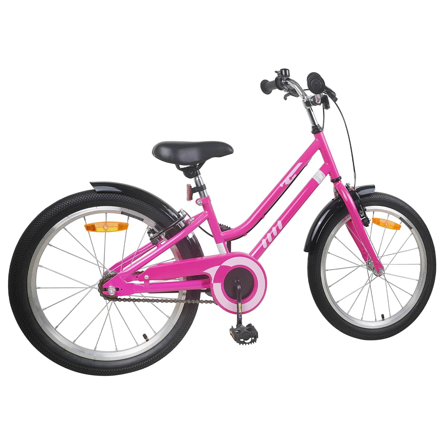Barnesykkel 22 Tommer for 7-12 år gammel Pink Black