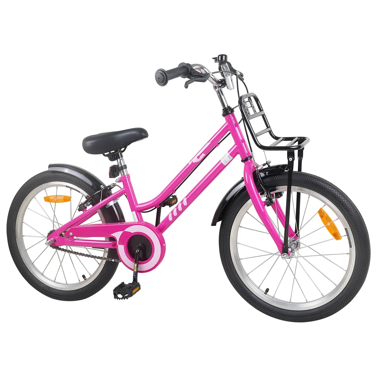 Barnesykkel 22 Tommer for 7-12 år gammel Pink Black