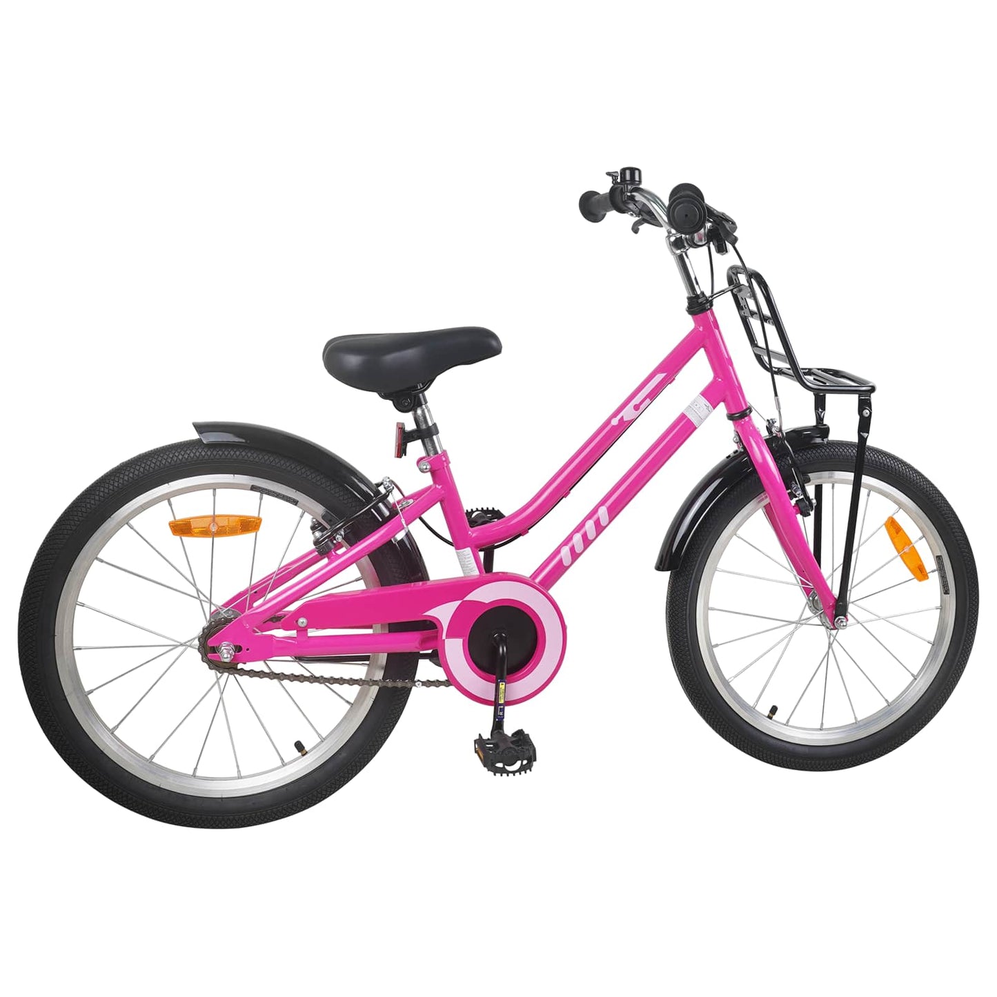 Barnesykkel 22 Tommer for 7-12 år gammel Pink Black