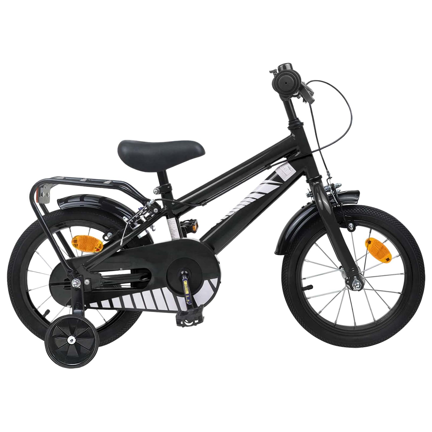 Barnesykkel 12 Tommer for 2-4 år gammel Svart