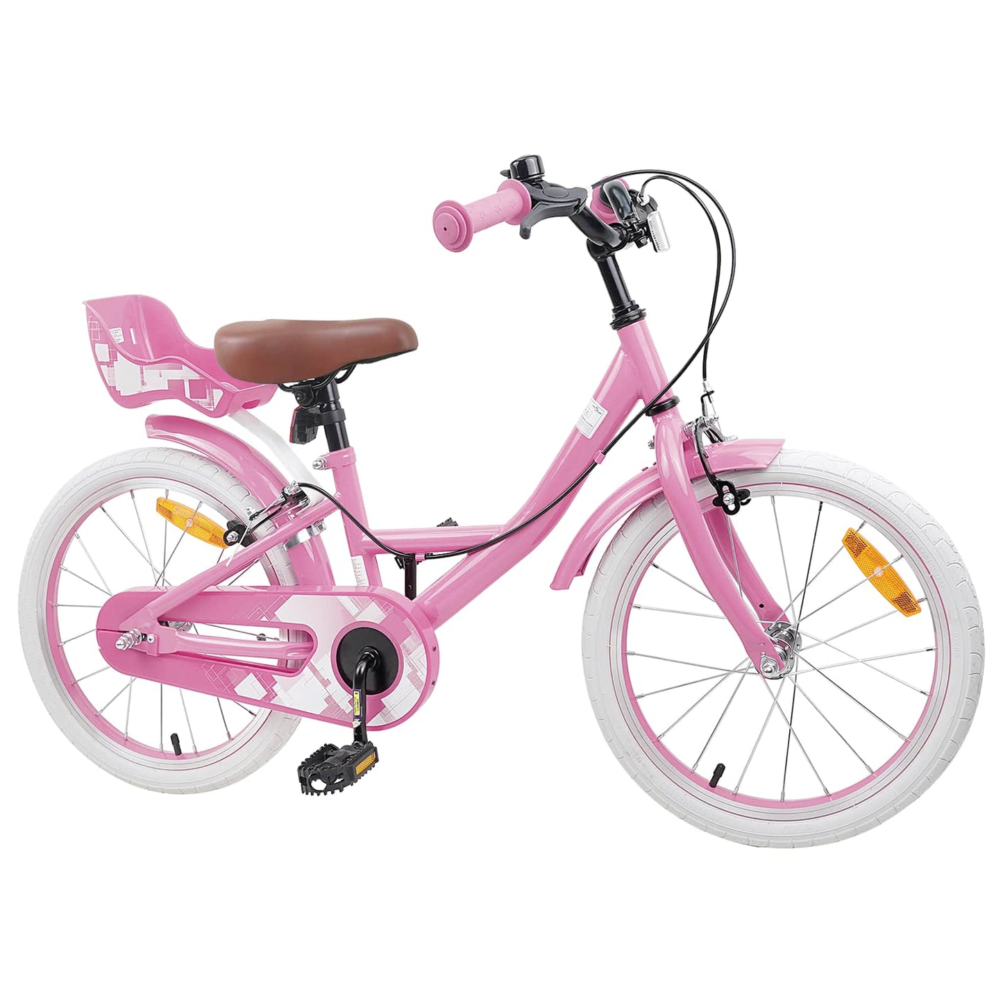 Barnesykkel 18 Tommer for 5-7 år gammel Lys rosa
